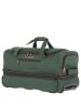 travelite Basics - Rollenreisetasche 51/64L 55 cm erw. (bordeaux) in dunkelgrün