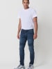 KOROSHI Biker-Skinny-Fit-Jeans in blau