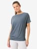 super.natural Merino T-Shirt W YOGA LOOSE TEE in Grau-Blau