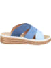 rieker Klassische Pantoletten in aqua/blue/jeans