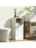 HOMCOM Badezimmerschrank-30L x 30B x 71,5H cm-Weiß