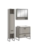 ebuy24 Badmöbelset Bagno (3-teilig) Grau 125 x 48 cm