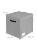 relaxdays Weihnachtskugel-Aufbewahrungsbox in Grau - (B)36,5 x (H)40 x (T)36,5 cm