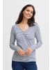 Fransa Shirttop FRMONA TEE 4 20614507 modisches Longsleeve in Blau