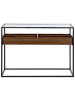 Beliani Konsolentisch WACO in Braun/Schwarz - (W) 110 x (H) 80 x (L) 40 cm