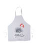 Mr. & Mrs. Panda Schürze Seeigel mit Spruch in Weiß