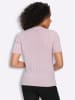 Sieh an! V-Pullover in hellrosé