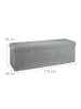 relaxdays Faltbare Sitzbank in Grau - (B)114 x (H)38 x (T)38 cm
