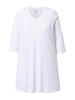 Ulla Popken Longshirt in schneeweiß