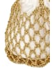 faina Women Handbag in Gold