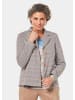 GOLDNER Kurzgröße:  Indoorjacke in hellbeige / gemustert