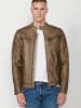 KOROSHI Leder-Effektjacke in braun