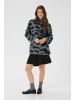 Cream Strickpullover CRElmas Loose fit in Greymelange and black animal