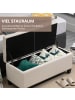 HOMCOM Sitzbank-100B x 40T x 44H cm-Cremeweiß