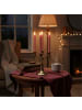 relaxdays 6 x LED Stabkerzen in Altrosa