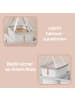 SONGMICS Wäschekorb Brosi in Cappuccinobeige - (B)40 x (H)75 x (T)56 cm