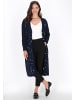 Usha Women Cardigan in navy