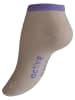 Cotton Prime® Sneaker Socken 8 Paar, mit "ACTIVE" Schriftzug in Weiss/Beige/Lila