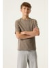 Garcia Basic T-Shirt Baumwolle Kurzarm in taupe grey