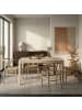 FineBuy Esstisch in Weiß / Mango / 120x60x76