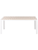 Beliani Esstisch COMO in Beige/Weiß - (W) 90 x (H) 75 x (L) 184 cm