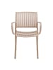ebuy24 Gartenstuhl Kaja Taupe 4er Set