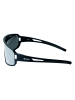 YEAZ SUNWAVE sport-sonnenbrille black/silver mirror in silber