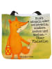 Mr. & Mrs. Panda Shopper Fuchs Laterne Design mit Spruch in Weiß