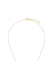 Amor Y-Collier Silber 925, gelbvergoldet in grün