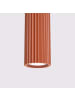 Nice Lamps Pendelleuchte GLEAM 1 roter Ocker H 118 cm