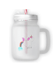 Mr. & Mrs. Panda Einmachglas Einhorn Pupsen ohne Spruch in Transparent