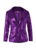 tectake Damen-Jackett mit glitzernden Pailletten, lila