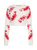 ebeeza Damen Pullover in WOLLWEISS ROT