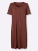 Sieh an! Jersey-Kleid in rotbraun