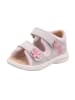 superfit Lauflernsandale POLLY in Hellgrau/Rosa