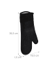 relaxdays 10 Paar Ofenhandschuhe in Schwarz