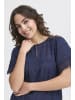 Fransa Kurzarm-Bluse FRLANA Loose fit in Navy Blazer