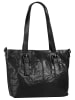 SPIKES & SPARROW Shopper echt Leder in schwarz