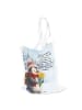 Mr. & Mrs. Panda Tasche Pinguin Winter Pommes Design mit Spruch in Weiß