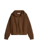 Marc O'Polo DENIM Kapuzen-Cardigan loose in Umbra Brown