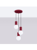 Nice Lamps Pendelleuchte ORBITAL 3 red H 125 cm