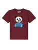 wat? Apparel T-Shirt Panda in Weinrot
