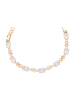 faina Women Crystal-Studded Bracelet in Rose Gold White