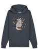 wat? Apparel Sweatshirt Unicorn Cat in India Ink Grey