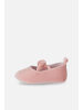 Coccodrillo Baby-Samt-Ballerinas in rosa