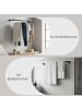 SONGMICS 2er-Set: Wand‑Kleiderstange Dalson in Schwarz - (B)30 x (H)7 x (T)92 cm