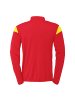 uhlsport  Trainingsjacke Squad 27 Classic Kids in rot/limonengelb