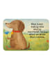 Mr. & Mrs. Panda Magnet Hund Blume Design mit Spruch in Weiß