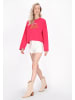 IZIA Women Sweatshirt in fuchsia