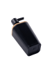 5five Simply Smart Seifenspender mit Pumpe in Schwarz, 7,5 x 17,5 x 7,3 cm